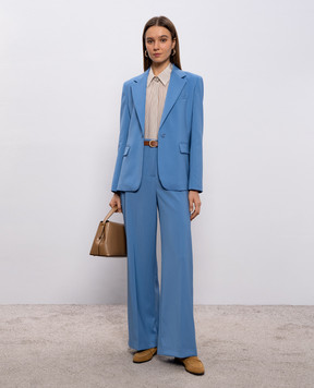 Max Mara Weekend Блакитний жакет WKDLAMINE з вовни WKDLAMINE