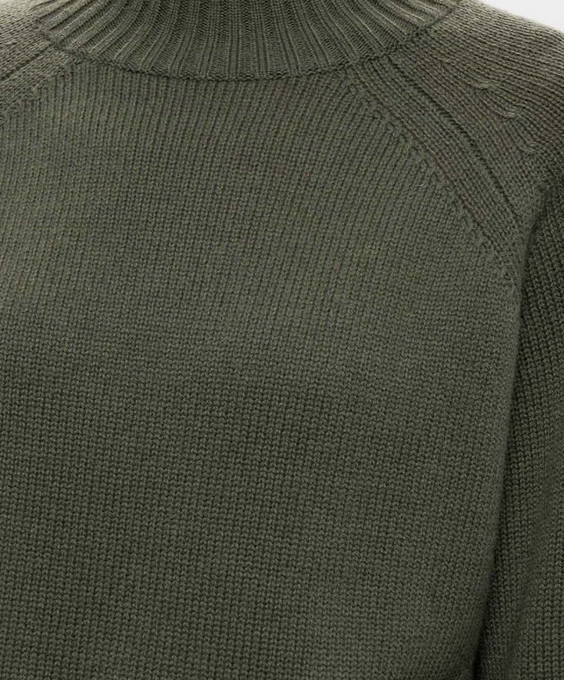Allude Зелений светр з вовни і кашеміру 26517104 зображення 5
