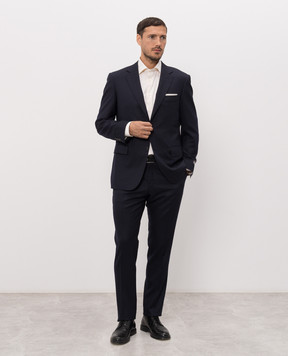 Canali Синий костюм из шерсти AN000191228020