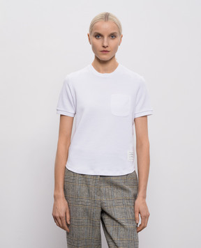 Thom Browne Белая футболка MILANO FJS223AJ0055