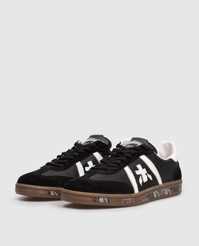 Premiata Черные кожаные кроссовки BONNIE BONNIE