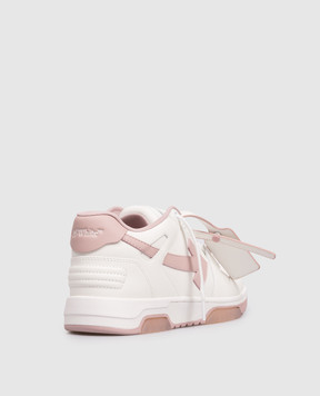 Off-White Белые кожаные кроссовки Out Of Office с логотипом OWIA259C99LEA018