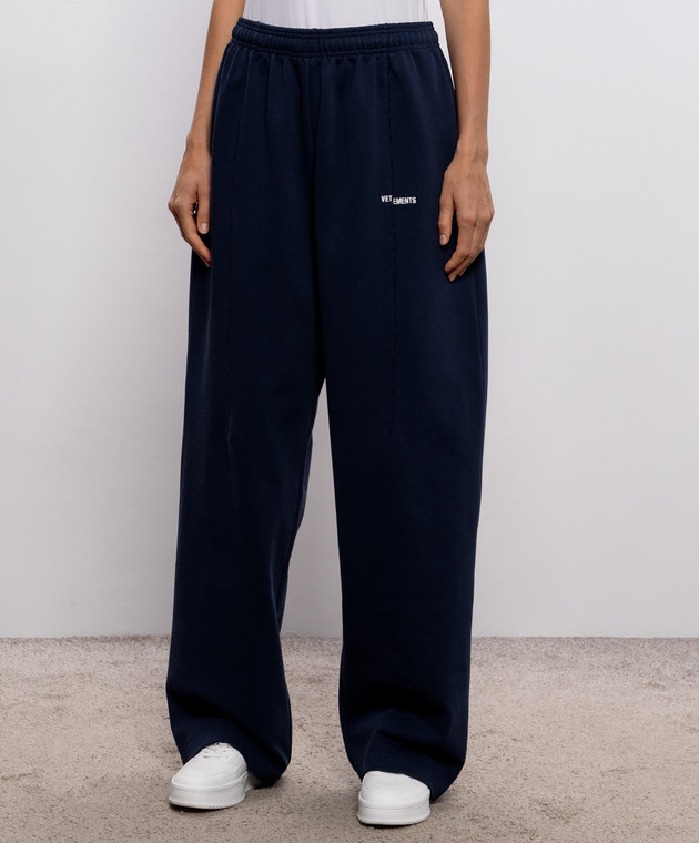 Vetements Синие спортивные штаны MH27SP183N изображение 3