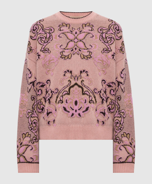 Twinset Розовый свитер с шерстью и кашемиром 262TP3483