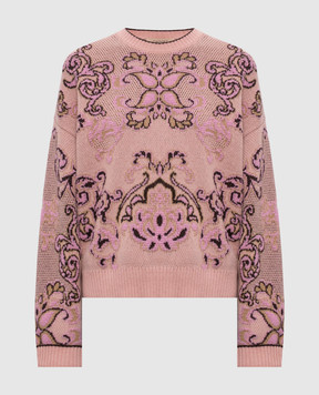 Twinset Розовый свитер с шерстью и кашемиром 262TP3483
