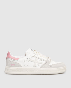 Premiata Білі шкіряні кросівки Quinnd QUINND8214