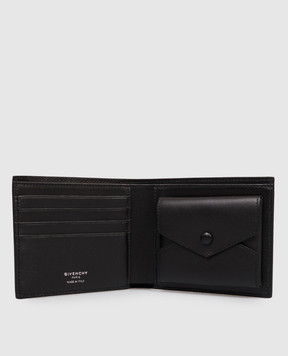 Givenchy Черный кожаный портмоне с принтом логотипа BK60GUK213