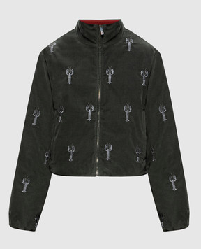Thom Browne Вельветовая двухсторонняя пуховая куртка LOBSTER FBD077EE1645
