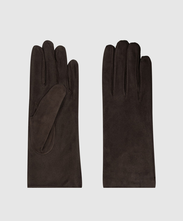 Sermoneta Gloves Замшевые перчатки на меху кролика 307ASUEDE