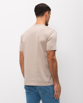 Pini Parma Бежева футболка прямого крою TSHJERTAU