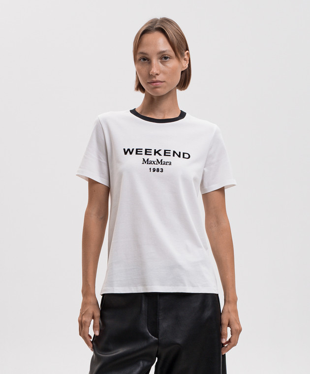 Max Mara Weekend Белая футболка EDISON WKDEDISON изображение 3