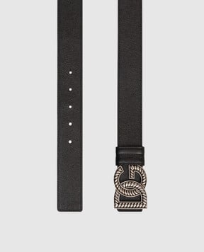 Dolce&Gabbana Черный кожаный ремень DG BC4942AG651