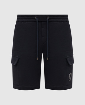 Peserico Синие шорты-карго с эмблемой R54233J0Q703825