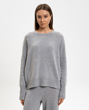 LISA YANG Сірий джемпер Mila з кашеміру 201726