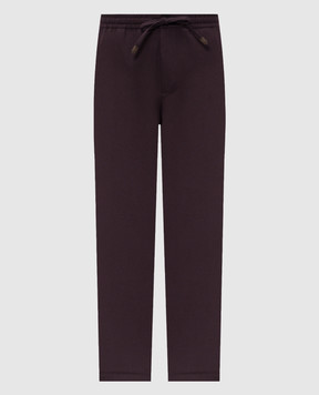 Canali Фиолетовые брюки из шерсти AN04763U97003