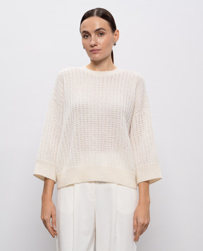 Peserico Білий светр з вовною альпаки E99003F079217C