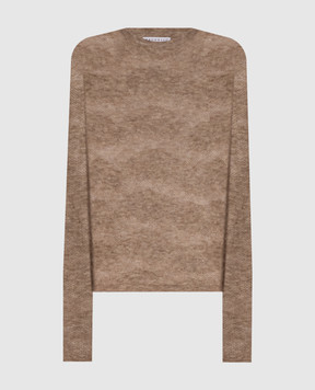 Brunello Cucinelli Бежевий джемпер у візерунок MFR491700P
