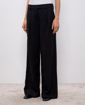 Brunello Cucinelli Серые брюки из шерсти с цепочкой мониль MG507P8884