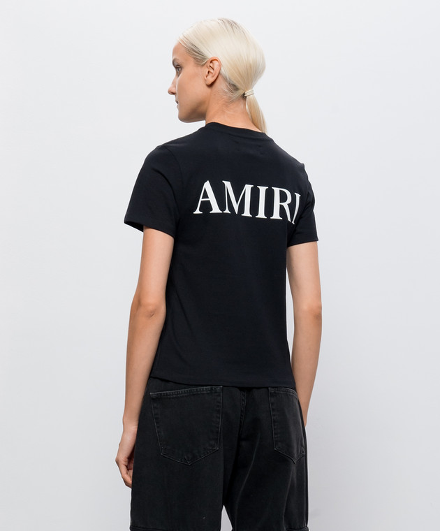 AMIRI Черная футболка с принтом логотипа AWJYTE1036 изображение 4