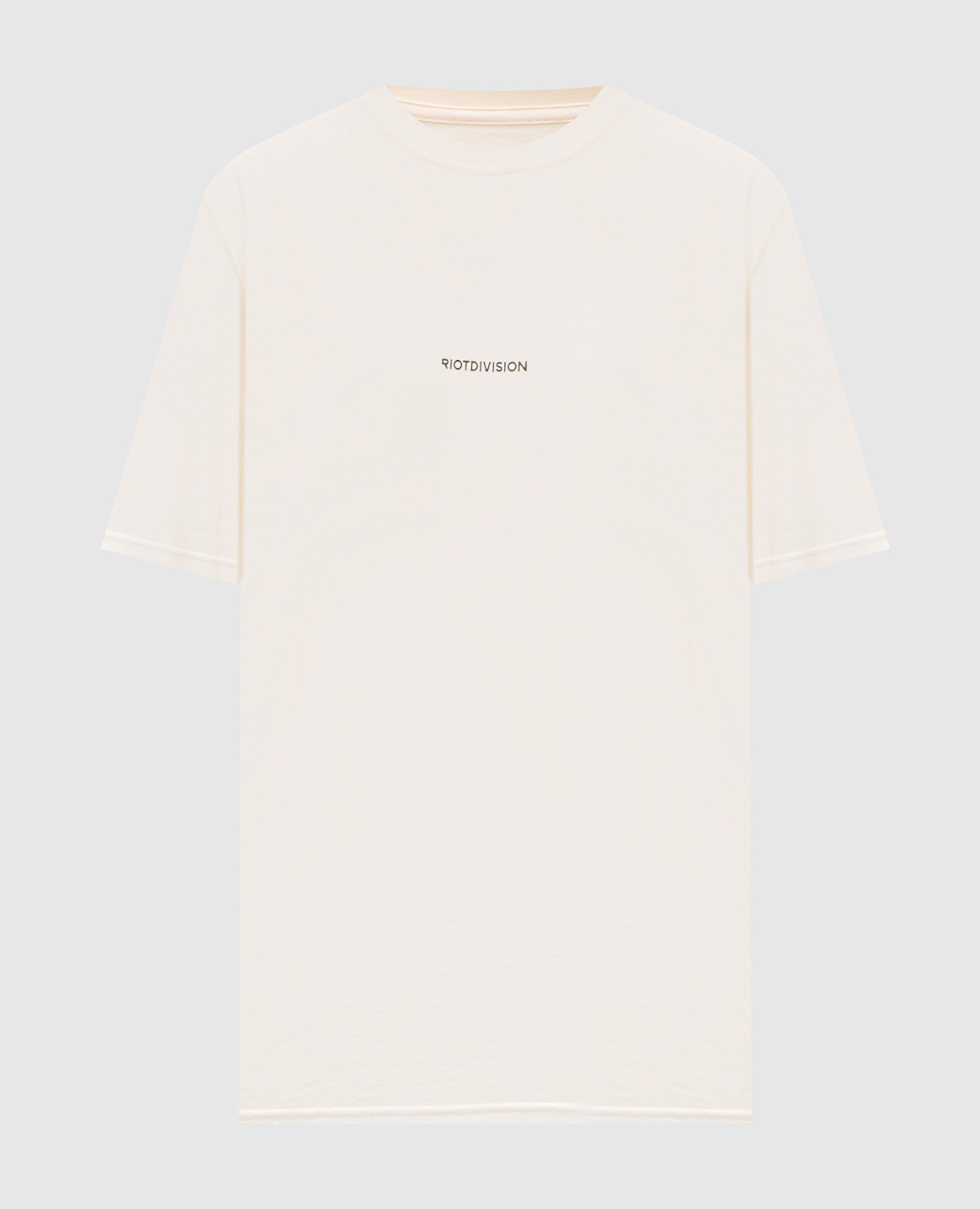 Бежевая футболка с логотипом