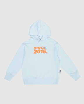 Palm Angels Дитяче блакитне худі Since 2015 PBBB012S26FLE008