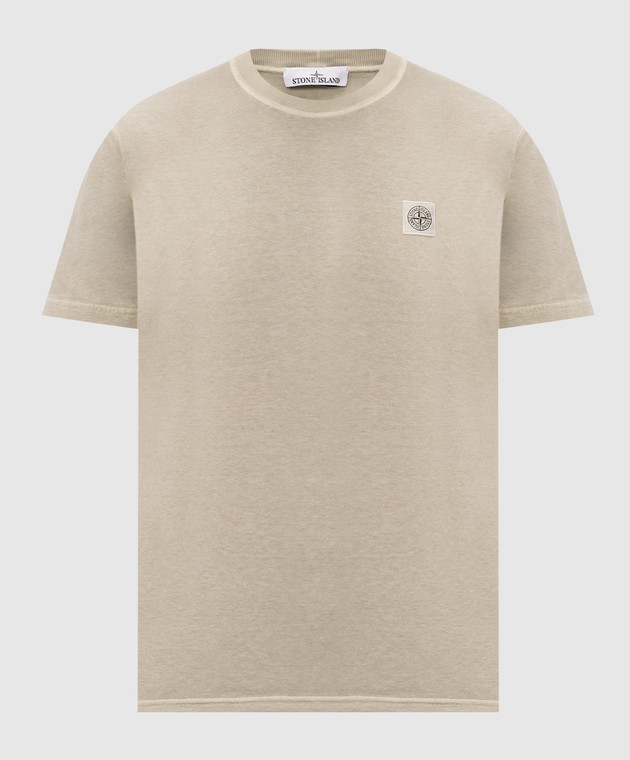 Stone Island Бежева футболка з нашивкою логотипа L2S152100026S0057