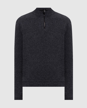 Canali Серый свитер из шерсти и кашемира MK02547C1216