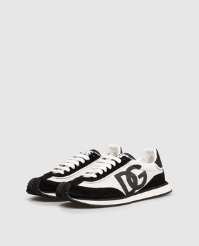 Dolce&Gabbana Белые комбинированные кроссовки DG CUSHION CS2288A5355