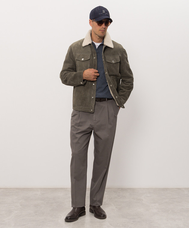 Brunello Cucinelli Синее поло M22203805 изображение 2