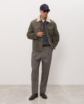 Brunello Cucinelli Синее поло M22203805