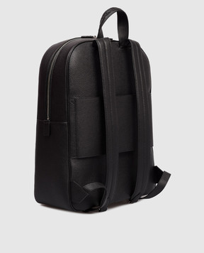 Serapian Чорний шкіряний рюкзак з плетінням SRCMOMLL738431A001