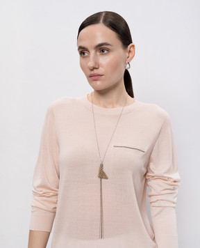 Peserico Бежевий ланцюжок з підвіскою A35509C0CC782