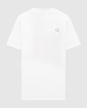 Stone Island Футболка цвета айвори с нашивкой логотипа L2S152100030S0500