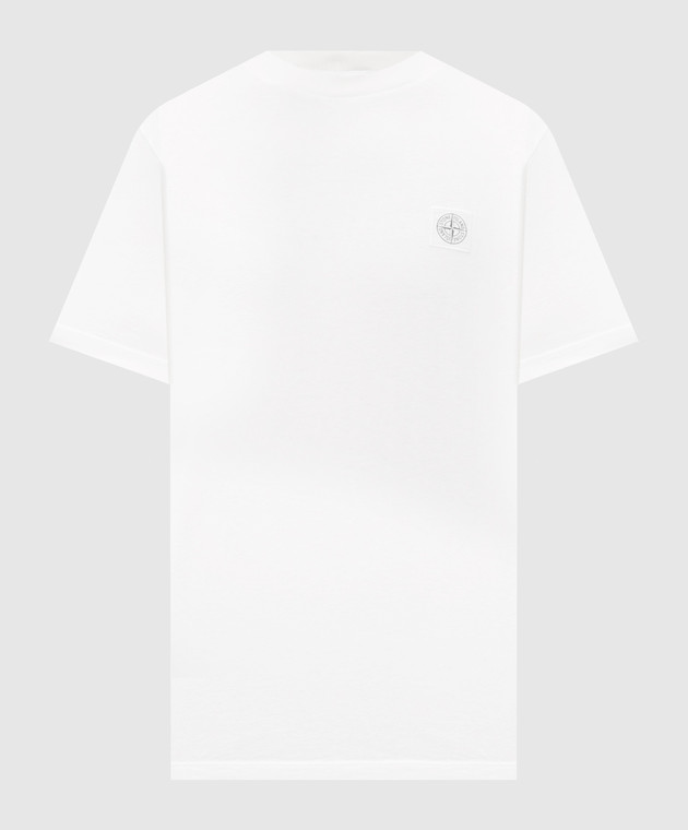 Stone Island Футболка цвета айвори с нашивкой логотипа L2S152100030S0500