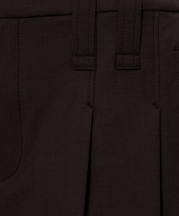Brunello Cucinelli Коричневые шорты с шерстью M0W07P8953 изображение 5