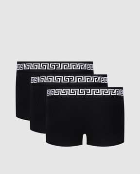 Versace Набір чорних трусів-транків Medusa 10249111A17881