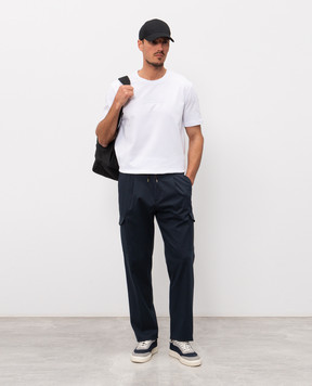 Herno Біла футболка з вишивкою логотипа JG000239U52000