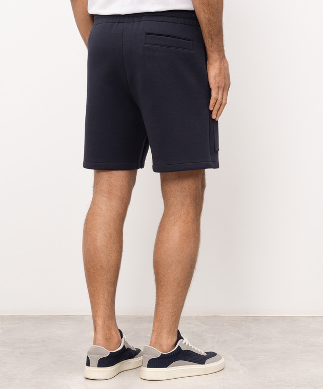 Mackage Сині шорти Elwood з фактурним логотипом ELWOODR зображення 3