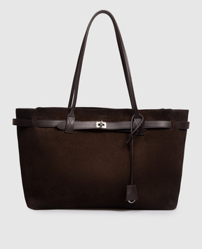 Balenciaga Коричневая замшевая сумка Bel Air 8456132ACCH