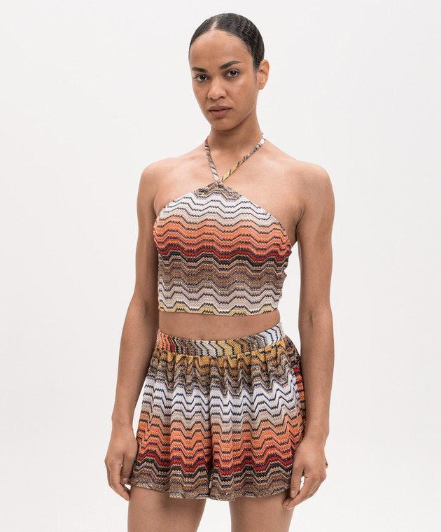 Missoni Топ у візерунок з відкритою спиною MC23SK01BR015D зображення 3