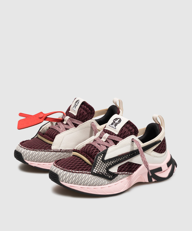 Off-White Бордовые кроссовки Space Memo OF05805655 изображение 2