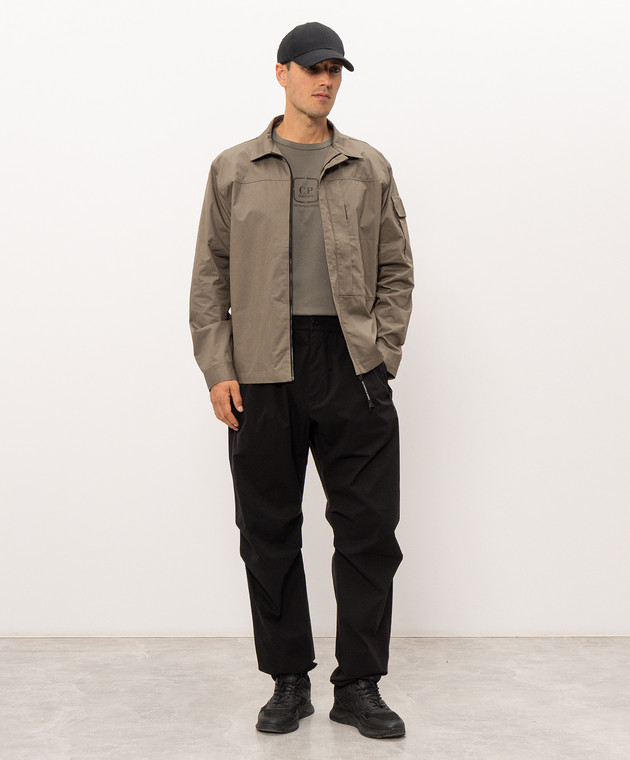 C.P. Company Metropolis Черные брюки с принтом LPA031A110264V изображение 2