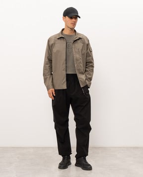 C.P. Company Metropolis Черные брюки с принтом LPA031A110264V