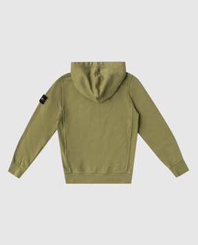 Stone Island Детская зеленая спортивная куртка с логотипом L1S166100004S004068