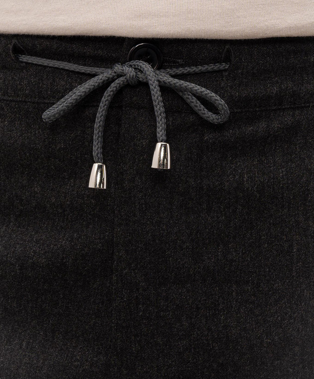 Doriani Cashmere Сірі штани з вовни з відворотами P213T191F1T191 зображення 4