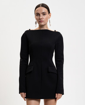 Max Mara Sportmax Черное платье мини ANGUS SPXANGUS