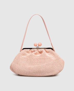 Max Mara Weekend Розовая плетеная сумка FORTUNA WKAFORTUNA