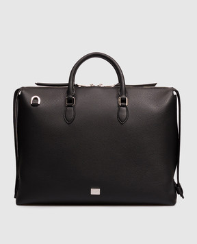 Dolce&Gabbana Чорний шкіряний портфель Vittoria BM2706A0370