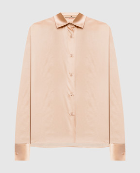 Ermanno Scervino Бежева блуза із шовку D482K772NXE