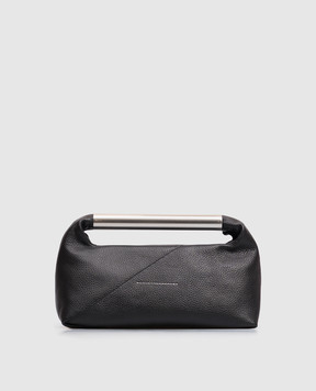 Maison Margiela MM6 Черная кожаная сумка с гравировкой логотипа SB6WD0046P9068